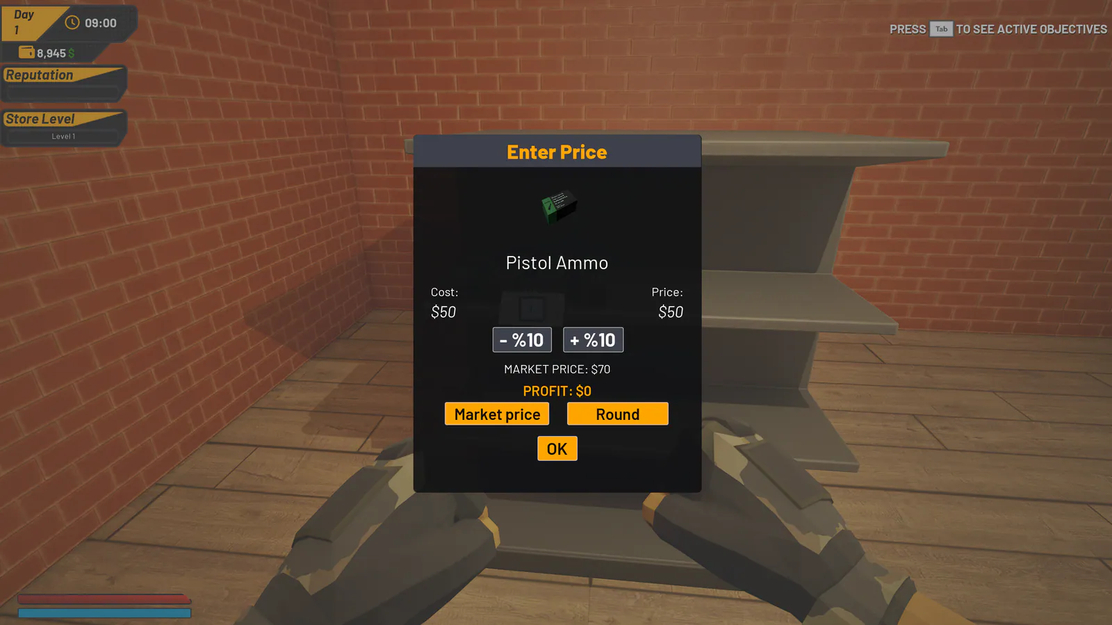 Gun Shop Manager — Price it yourself